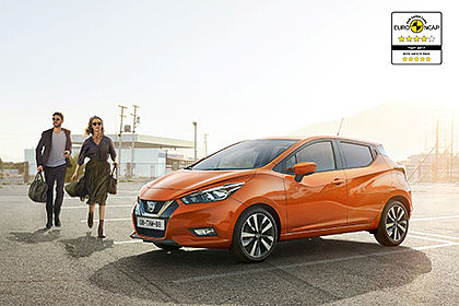 All-new Nissan Micra awarded four and five-star Euro NCAP safety rating